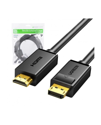 Ugreen  jednokierunkowy kabel z DisplayPort na HDMI 4K 30 Hz 32 AWG 1,5 m czarny nr 2