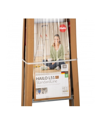 Hailo L51 4-stopniowa Drabina Aluminiowa nr 1
