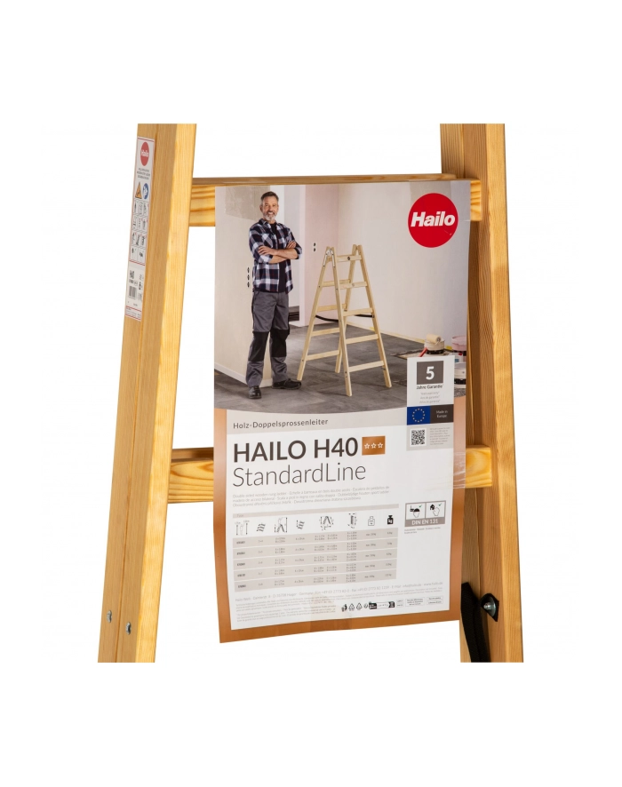 Hailo H40 StandardLine 2x6 Drabina Drewniana Dwustronna główny