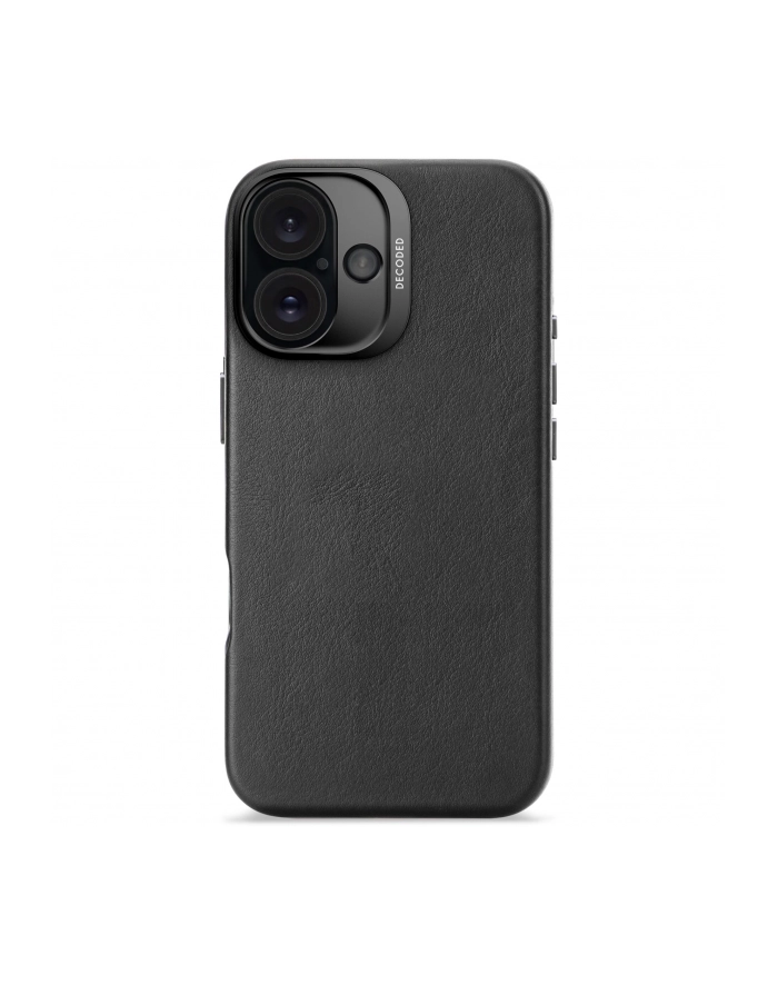 Decoded Leather Backcover iPhone 16 Black główny