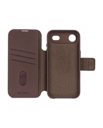 Decoded Leather Detachable Wallet iP 17 Air brazowy