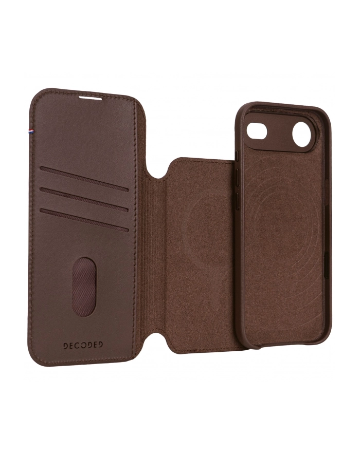 Decoded Leather Detachable Wallet iP 17 Air brazowy główny