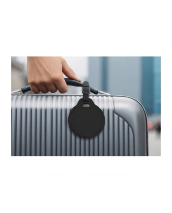 Satechi Vegan-Leather FindAll Luggage Tag Black