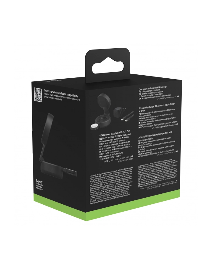 Belkin UltraCharge 25W Qi2 magn. 2-in-1 Lad.ciem szary WIZ043kqCH główny