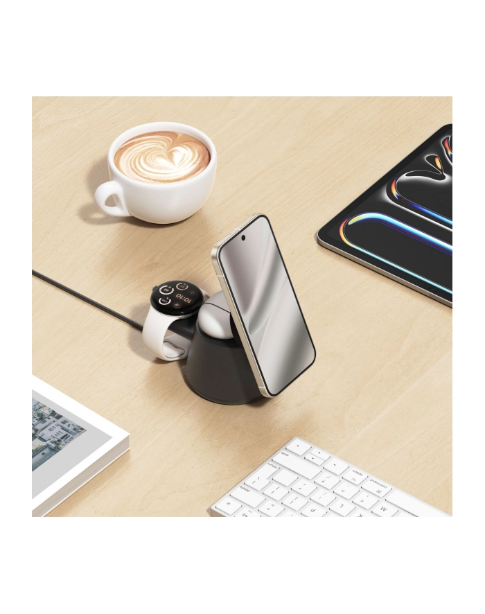 Belkin UltraCharge 25W Qi2 czar. Modulowa Stac. Ladow. WIZ052kqBK główny
