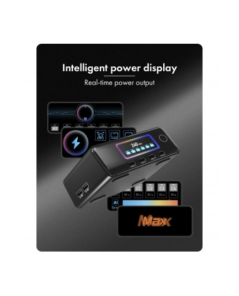 ICY BOX Diamond Charge 2401 240W stacja ladujaca z LCD-Display