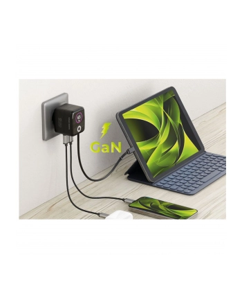 Mobile Origin 65W GaN Charger PW3 USB-C ret. cable 65cm+USB-A