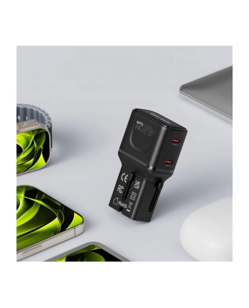 Mobile Origin 45W Travel adapter EU/US/UK/AU PW26, czarny