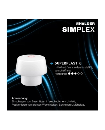 Halder SIMPLEX-Mlotek 50 TPE-Miekki / Superplatik nr 2