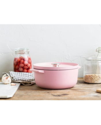KitchenAid Piekarnik z pokrywka zeliwny 26cm, rozowy