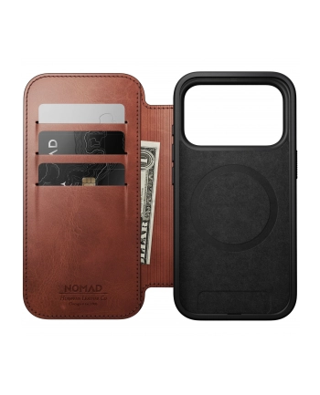 Nomad Modern Leather Folio iPhone 17 Pro Olde Dublin H.