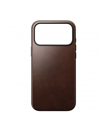 Nomad Modern Leather Case iPhone 17 Pro Max Rustic brown Horween
