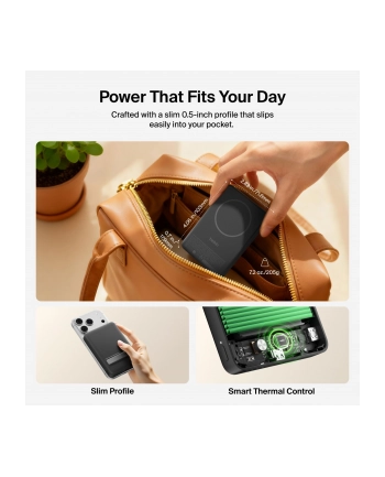 Belkin BoostCharge Slim 15W Qi2 magn.PB schw.10000mAh BPD016hqBK nr 1