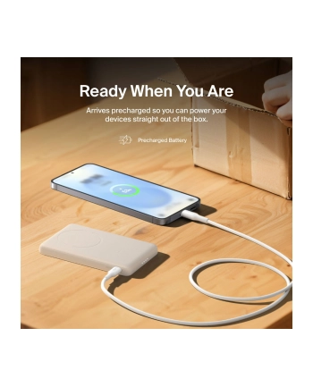 Belkin BoostCharge Slim  5000mAh mag.Powerb. 7,5W sand BPD020hqSA nr 1