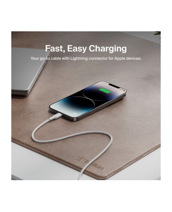 Belkin BOOSTCHARGE geflocht.Kab. Lightn./USB-C 2m ws.CAA022hq2MWH nr 1