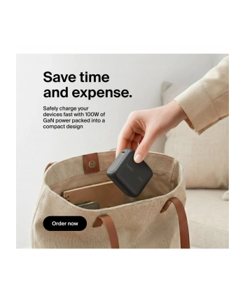 Belkin BOOSTCharge 100W USB-C GAN Wtyczka sw. WCH025kqBK nr 2