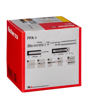 Fischer FFA 8 Kotwy do betonu 30 szt. nr 1