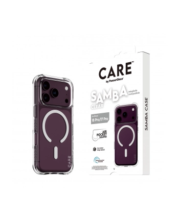 CARE by PanzerGlass Samba etui iP17/18 Pro Transparent MS bialy nr 1