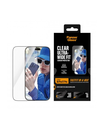 PanzerGlass Displays. iP 17/18 pro Ultra Wide FastFit in a Box nr 2