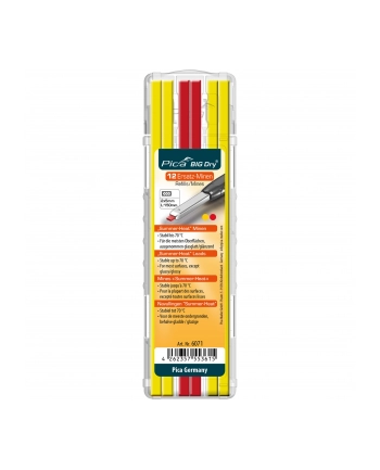 pica-marker Pica BIG DRY Minen-Set SUMMER HEAT zolt/czerwony nr 1