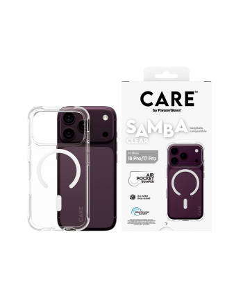 CARE by PanzerGlass Samba etui iP17/18 Pro Transparent MS bialy nr 2