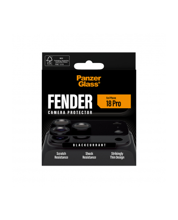 PanzerGlass Fender iP 18 Pro Black Currant ochrona kamery nr 2