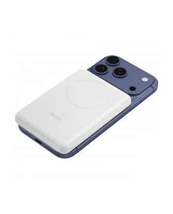 Belkin BoostCharge Slim magn.PB 5000mAh Qi2 auskl.ws. BPD011hqWH