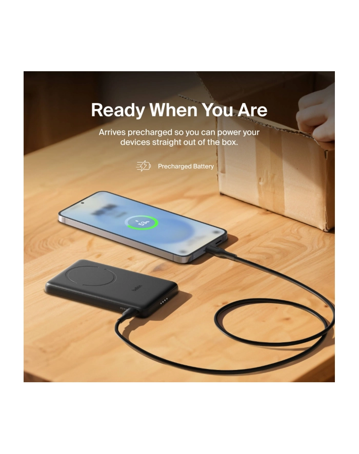 Belkin BoostCharge Slim  5000mAh mag.Powerb. 7,5W sw.  BPD020hqBK główny