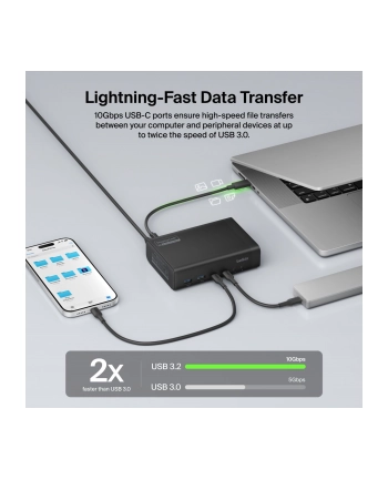 Belkin CONNECT 14-in-1 140W Dual Display Dock sw. INC028kqBK