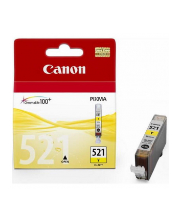 Tusz Canon CLI521Y yellow BLISTER with security | iP3600/iP4600/MP540/MP620/MP63