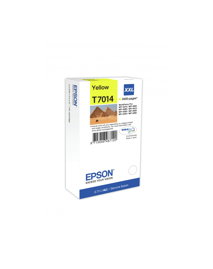 Tusz Epson T701 yellow XXL | 3400str | WP4000/4500 główny