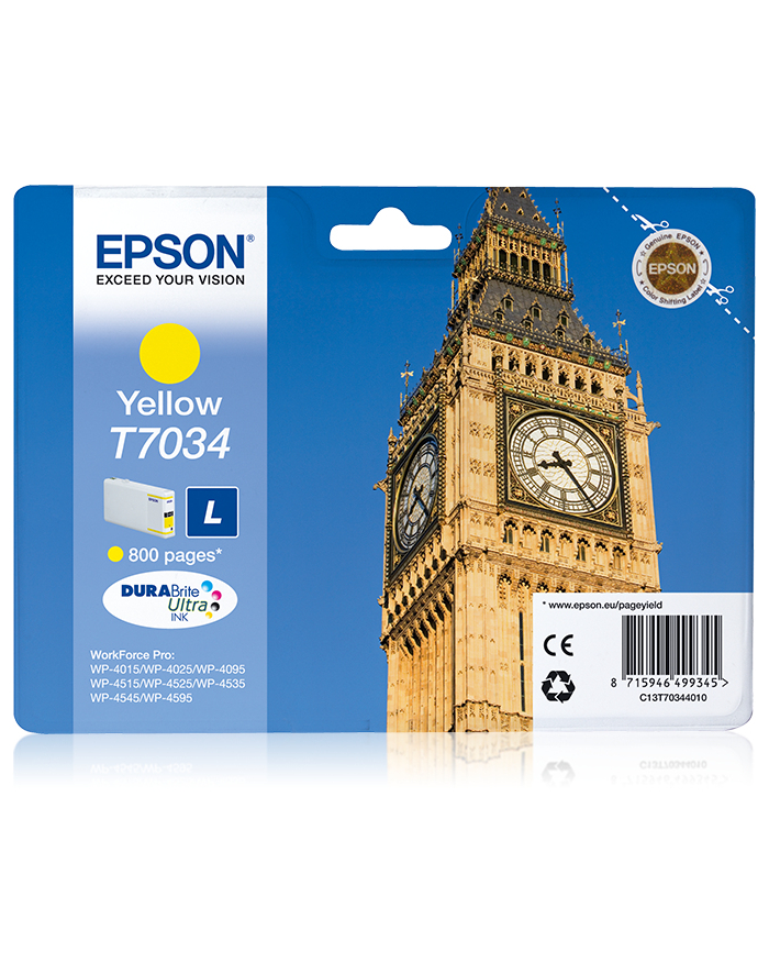 Tusz Epson T703 yellow L | 800str | WP4000/4500 główny