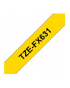 Taśma Brother 12mm BLACK  ON YELLOW FLEXIBLE ID - nr 56