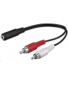 PREMIUMCORD Kabel audio 3,5mm Jack - 2x Cinch 1,5m (F/M, stereo) - nr 1