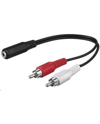 PREMIUMCORD Kabel audio 3,5mm Jack - 2x Cinch 1,5m (F/M, stereo)