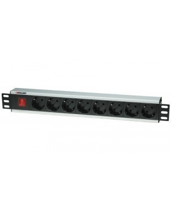 Intellinet BLACK listwa zasilająca rack 19'' 230V/10A 8xEURO 3m