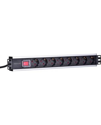 Intellinet BLACK listwa zasilająca rack 19'' 230V/10A 8xEURO 3m