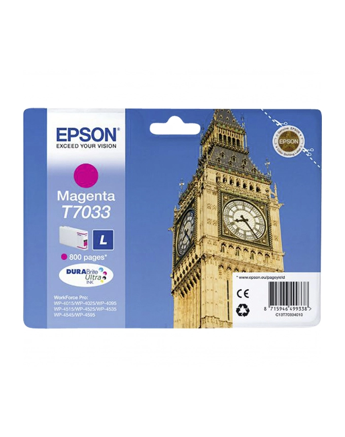 Tusz Epson T703 magenta L | 800str | WP4000/4500 główny