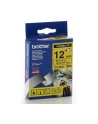 Taśma Brother 12mm BLACK  ON YELLOW FLEXIBLE ID - nr 23