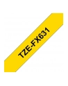 Taśma Brother 12mm BLACK  ON YELLOW FLEXIBLE ID - nr 58