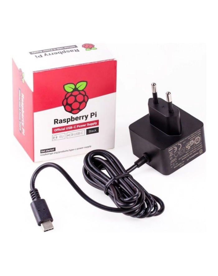 Raspberry Pi Rpi4Nt3Ab Adapter Wtyczek Zasilających Typ C F Czarny główny