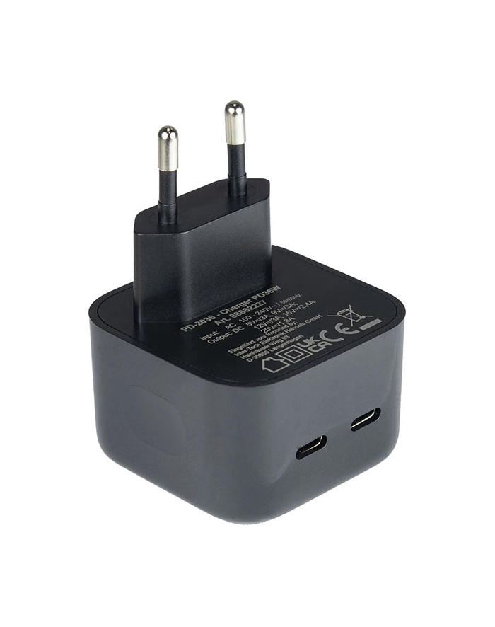 Inter Tech Kabel Zasilający Pd Charger Usb C Psu 2036 36W Schwarz główny