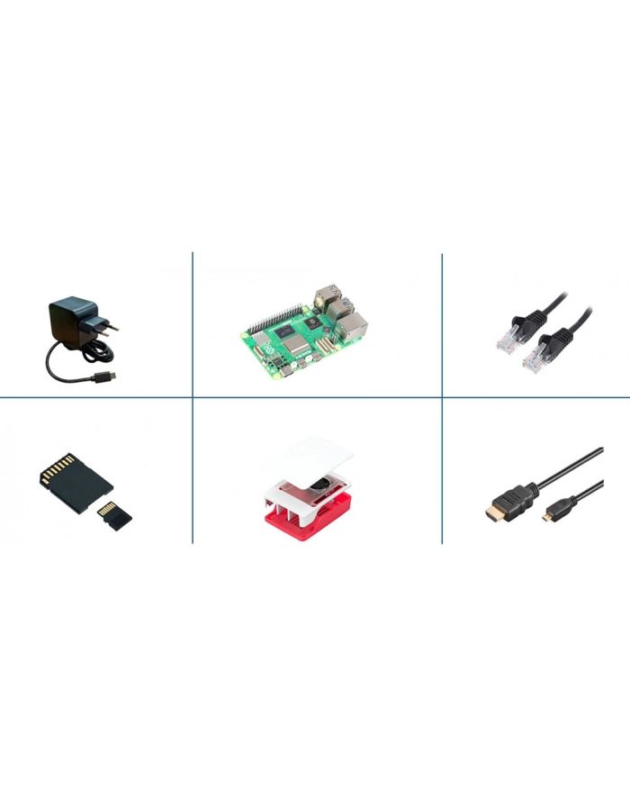 Mikrokontroler Raspberry pi RASPBERRY PI5 - 8GB - FULL KIT (RPI58GBFULL) główny