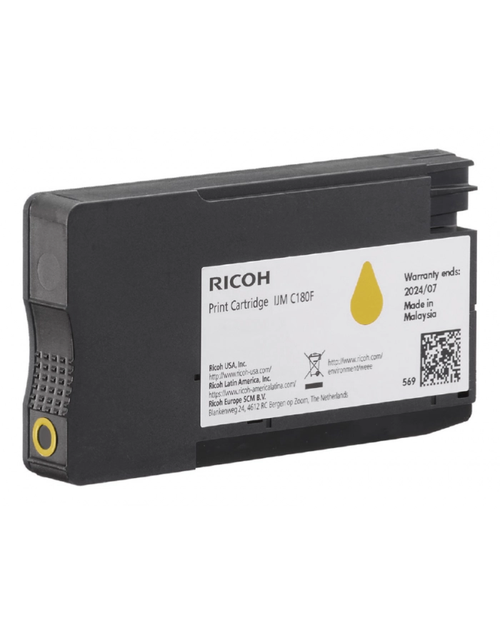 Toner oryginalny Ricoh 408520 Żółty (444715) główny