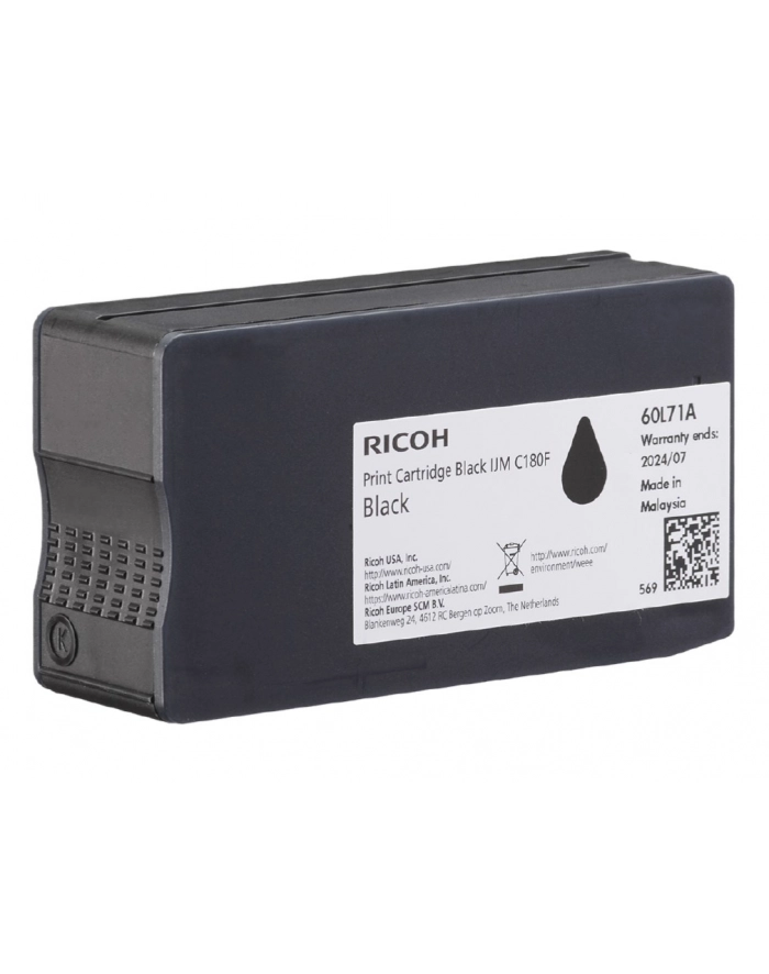 Ricoh Tusz Ink / C180BK Black (408517) główny
