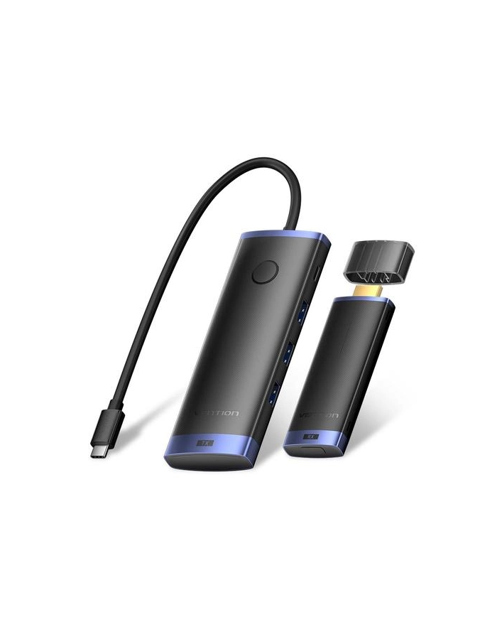 Bezprzewodowy transmiter HDMI ze stacją dokującą 6W1 Vention USB-C główny