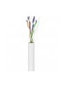 Pro CAT 6 internetowy osłona U/UTP biały 305 m - CCA cop (4040849942204) - nr 2