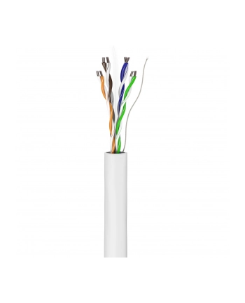 Pro CAT 6 internetowy osłona U/UTP biały 305 m - CCA cop (4040849942204) nr 2