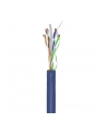 Goobay CAT 6a kabel sieciowy, U/UTP, Niebieski 305 m - nr 3