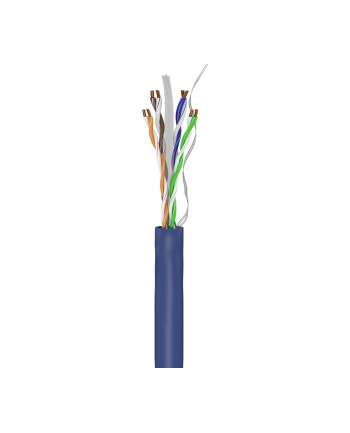Goobay CAT 6a kabel sieciowy, U/UTP, Niebieski 305 m